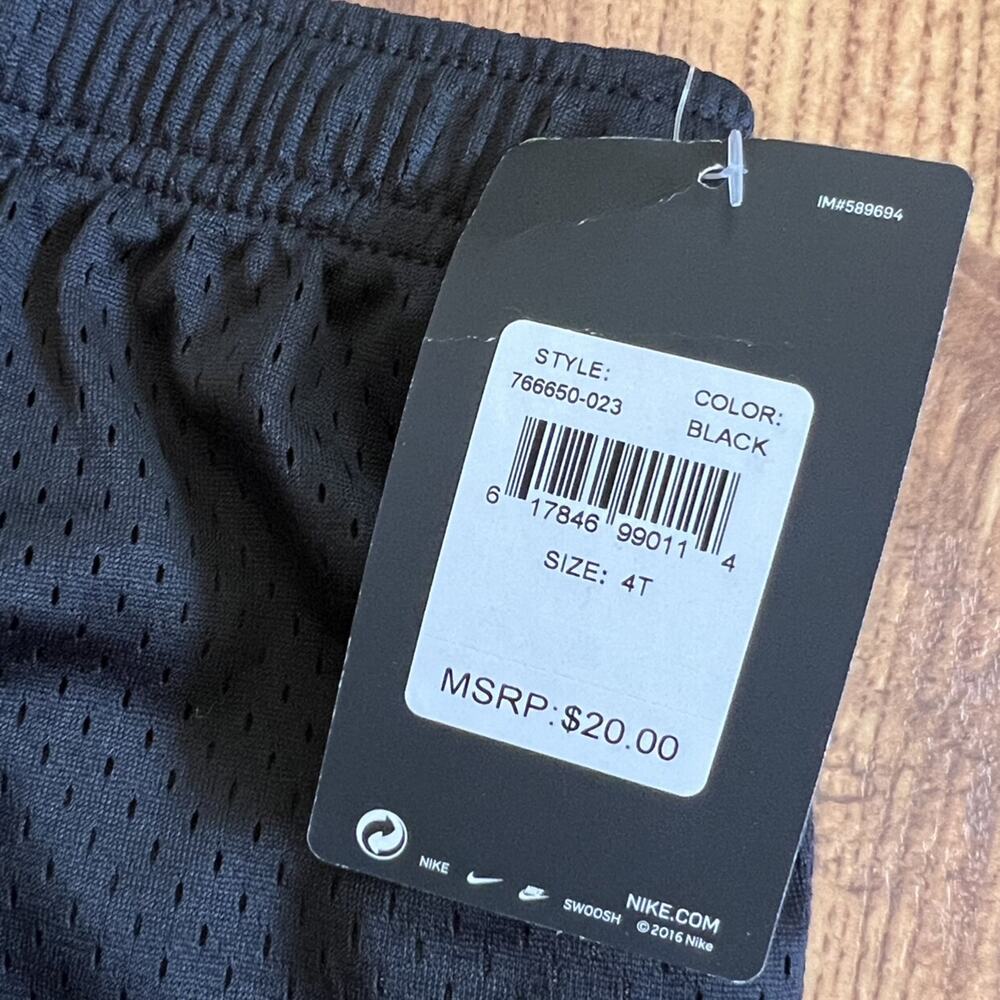 NEW Nike Black Mesh Athletic Shorts - Picture 6 of 8